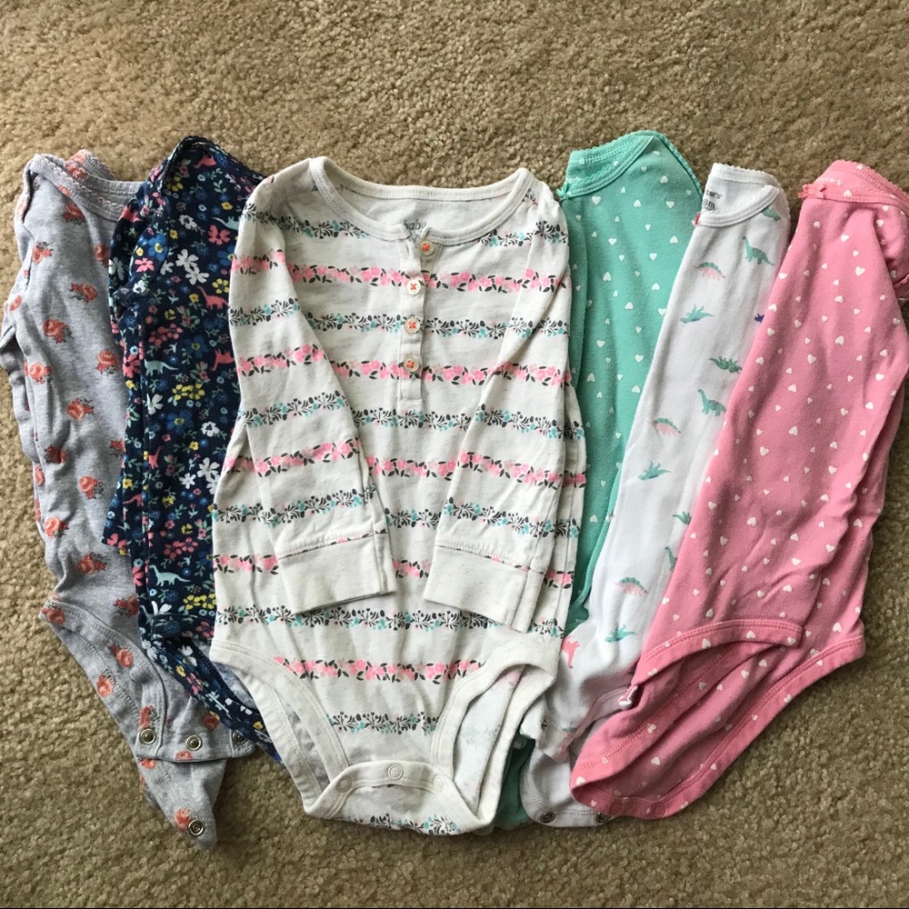 Baby Girl Long Sleeved Onesie Lot